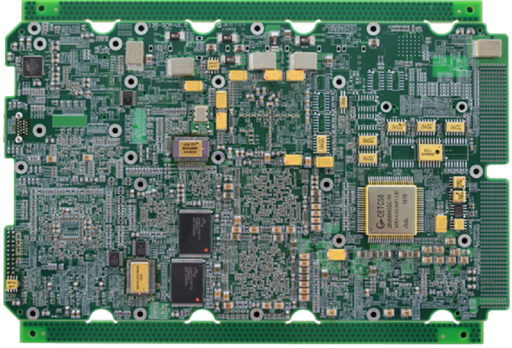 High density SMT chip processing and sampling